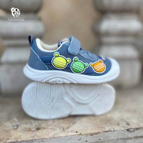 کفش بافت خرسی 4076S King Kids آبی