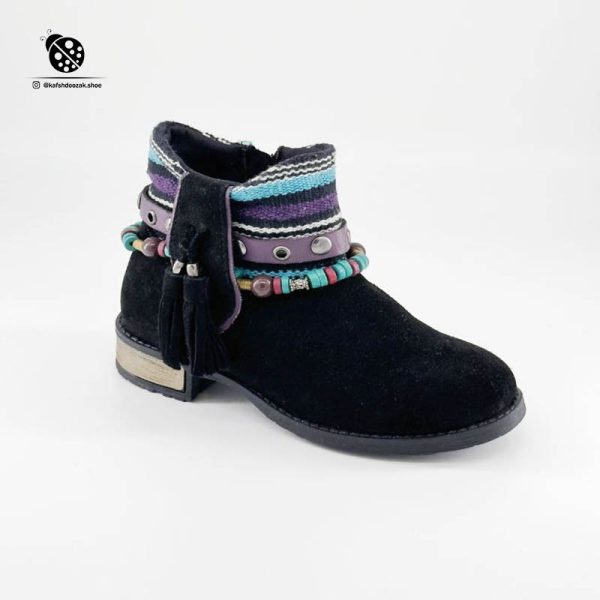 نیم بوت زنگوله 721230 Lovely Skull مشکی