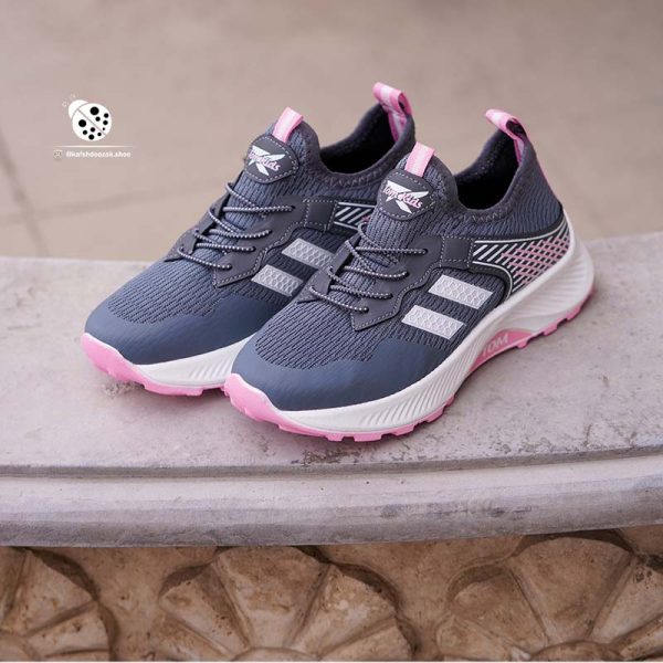 کفش جورابی TOM 028 Tomkids طوسی-صورتی