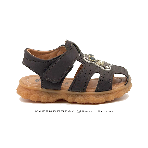 صندل تابستانی بچگانه طرح خرسی بسیار نرم قهوه ای | برند K.Shoes-K6885 | وارداتی