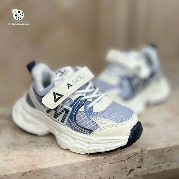 کفش بافت بغل M AS Shoes GM66 آبی