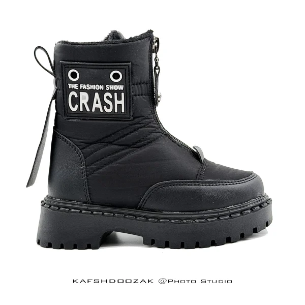 بوت جلو زیپ Crash علی اسپرت مشکی
