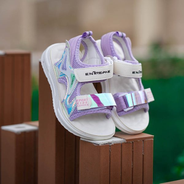 صندل هولوگرام Kids F-2406 بنفش